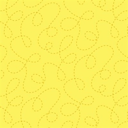 One Switch, Two Stitch patchworkstof - Gul